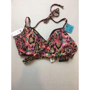 Sundzed Bikini Tops Cross Wrap Snake Skin DD
